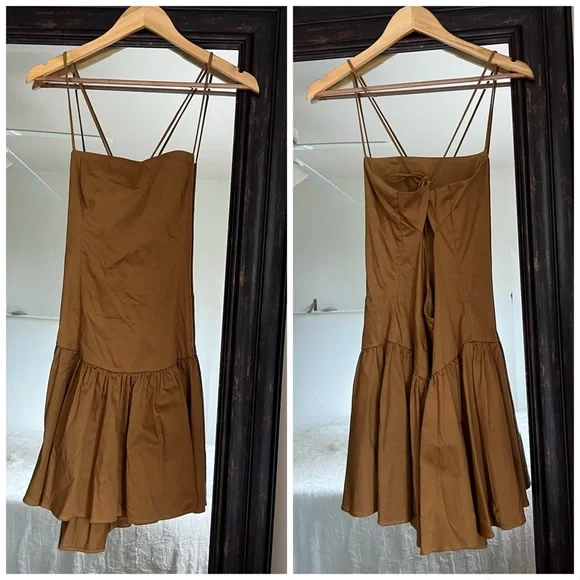 Anthropologie Drop Waist Mini Dress Large - Picture 4 of 5